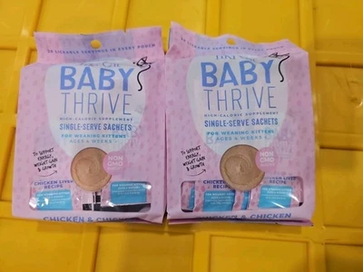 Tiki Cat Baby Thrive (3 Bags) Chicken & Chicken & Liver 60 Single Serve Sachets - Image 1 of 4