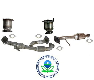 Front Rear & Underbody Catalytic Converters & Y Pipe fits Kia Sedona 02-05 - Image 1 of 4