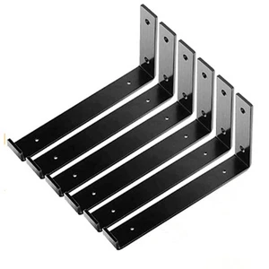 Heavy Duty Shelf Brackets Industrial Solid Steel Wall Mounted Shelves Easy Use - Picture 1 of 17