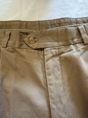 Bills Khakis 40 x 36 棕褐色裤子坚固棉斜纹美国卡其色经典合身 — 第 1/4 张图片