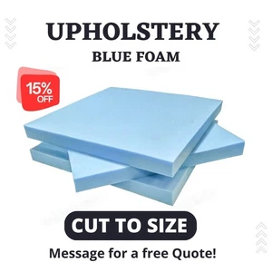Hoja de espuma azul de alta densidad corte personalizado - tapicería, asientos, artesanía, cojín - Imagen 1 de 6