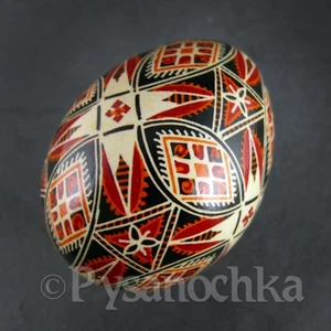 Real Ukrainian Pysanky. Goose Pysanka. Hand made Hutsul Easter Eggs Best Gift - Picture 1 of 13