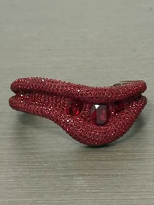 Swarovski Atelier Tigris bangle, Ruby Red, bangle Rhodium plated Size M - Picture 1 of 4