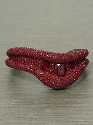 Swarovski Atelier Tigris bangle, Ruby Red, bangle Rhodium plated Size M - Image 1 of 4