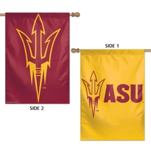 Arizona State Sun Devils NCAA Wincraft Double Sided 28" x 40" Banner Flag - Picture 1 of 1