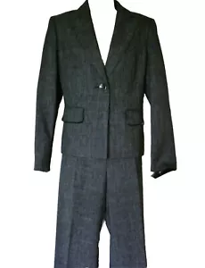 New Le Suit Essentials Medium black white pant suit fully lined 2 pc pockets - Picture 1 of 12