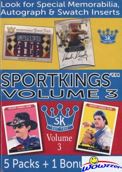 2022 SportKings Volume 3 Factory Sealed Blaster Box- AUTO/MEM/SKETCH or 1/1 - Image 1 of 1