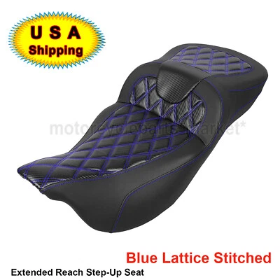 Road Sofa Step-Up Driver Passenger Seat For Harley Touring Electra Street Glide - Imagem 1 de 4