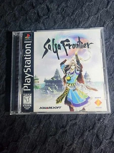 Saga Frontier PS1 (Sony PlayStation 1, 1998) Complete w/ Manual CIB Black Tested - Picture 1 of 5
