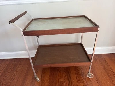 Carro de barra de servicio con calefacción Salton Hotray de 2 niveles H-158S MCM de colección años 60 Foto 1 de 4