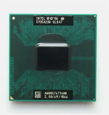 Intel Core 2 Duo T9600 2.8GHz Dual-Core 6M SLG9F Socket 478 Notebook Processor - Image 1 of 3