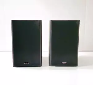 Sony Bookshelf Sheilded Stereo Speakers 50 Watt 6 Ohms Wired - Picture 1 of 6