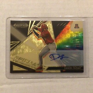 2022 Panini Draft Picks Gold Vinyl Prizmatic AUTO Daniel Susac 1 of 1 made  A's