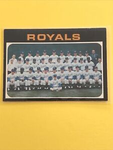 1971 opc O-pee-Chee Topps K C Royals Team Card #742 rare Hi #s