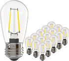 15 Pack Dimmable 2W S14 Replacement LED Bulbs, 2700K Warm White Waterproof Outdo