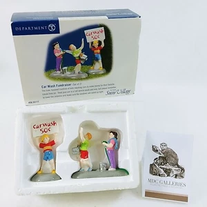 DEPT 56 Original Snow Village Collection "Car Wash Fundraiser" orig Karton 2 Stück - Bild 1 von 9