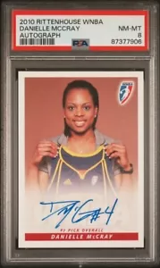 2010 Rittenhouse WNBA Danielle McCray Rookie Autograph PSA 8 Kansas Jayhawks - Picture 1 of 2
