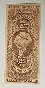 US PORTO INTL EINNAHMEN LAGER REZEPT BRIEFMARKE # R50A GEBRAUCHT - Bild 1 von 3
