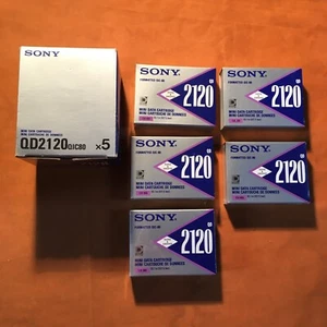 5 x SONY QD2120 QIC-80 MINICARTRIDGE Cassetten, 120 MB,neu in OVP-Folie - Photo 1/6