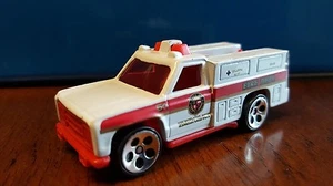 Hot Wheels Camion Emergenza Vigili del Fuoco Bianco 1974 Raro - Foto 1 di 8