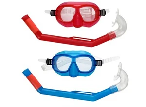 Kid's Snorkel And Goggles Set OF 2 Scuba Set Snorkeling Swim Mask Swimming Pool - Picture 1 of 5