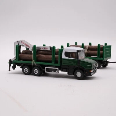 MODELLINO CAMION SCANIA HEAVY TRUCK PORTA TRONCHI VERDE - JOY CITY - SCALA 1:72 - Immagine 1 di 4