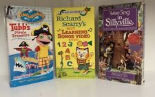 Wee Sing In Sillyville 1989 Tubbs Pirate Treasure-Richard Scarry’s Learning VHS.