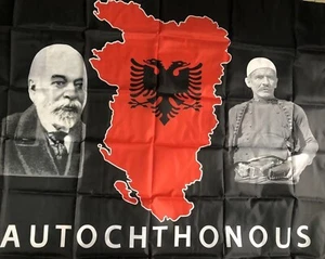 NEW KOSOVO ALBANIAN FLAG-NATIONAL-AUTOCHTONUS FLAG BANNER-150 CM X 90 CM - Picture 1 of 2