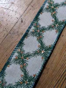 Cinta Borde Alambre 38mm Muchos Diseños Nuevo Artesanía Navidad Cumpleaños Regalo Envoltura - Imagen 1 de 223