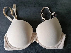 BNWT Victoria's Secret T Shirt Padded Push Up Nude Underwired Bra UK 32C - Picture 1 of 12