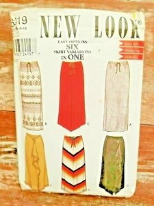 New Look Sewing Pattern 6019 Misses Long Skirts 6 Variations Sizes 6-16 UC Maxi - Picture 1 of 2