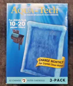 Aqua-Tech EZ-Change Aquarium Filter #2 Cartridge 10-20G Filters 3 Pack. (DS4D1) - Picture 1 of 8