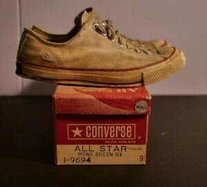 Vintage Converse Chuck Taylor All Star, Blue Tab (very-worn condition, IOB)
