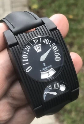 de Grisogono FG One Retrograde Jump Hour GMT Swiss Automatic PVD Stainless Steel - Image 1 of 4