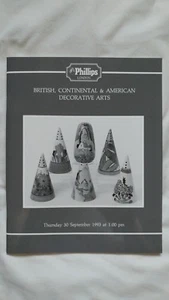 Phillips London British Decorative Arts Art Auction Catalog 1993 Great Condition - Picture 1 of 9