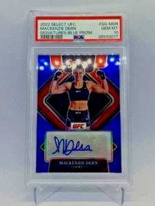 UFC 2022 "MACKENZIE DERN" Auto Blue 17/49 PSA 10 Select Prizm Signatures - Bild 1 von 2