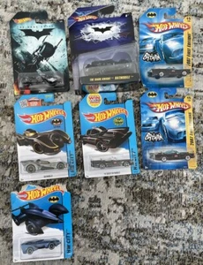 hot wheels batman batmobile lot of 7 NIB NOS Bat-pod Dark Knight First Editions - Imagen 1 de 8