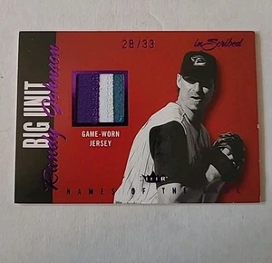 2004 Fleer Names of the Game Randy Johnson #NGJ-RJ Purple Materials /33 - Picture 1 of 5