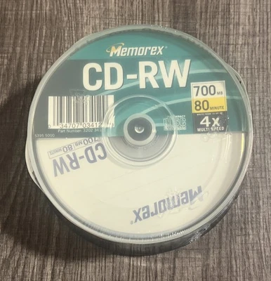 Memorex CD-RW 25 Pack 4x Multi Speed 700 MB 80 Minute Rewritable Sealed - Image 1 of 3