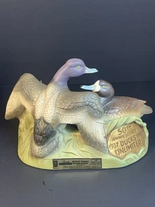 Vintage June 17 1987,Jim Beam, Decanter , Ducks Unlimited , 50 TH Anniversary - Picture 1 of 6