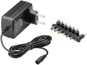 10x Universal-Netzteil 9V-24V 1,5A 24W 7xDC-Adapter schwarz 1,8m - Bild 1 von 2