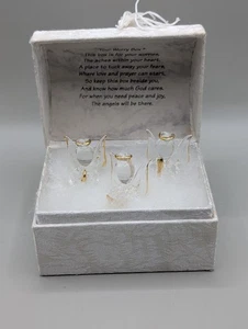 "TU CAJA DE PREOCUPACIONES" 3 ÁNGELES DE VIDRIO SOPLADO ADORNADOS EN ORO DE Fashion Forty  - Imagen 1 de 9