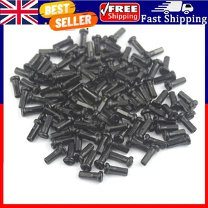 50pcs Metal Nipples for 14G 2mm Spokes Mountain Bike Cycling Parts (Black) . - Picture 1 of 4