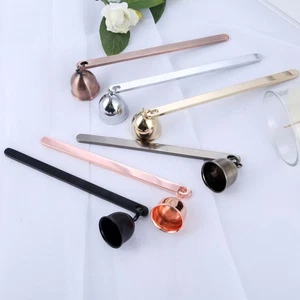 1pc 6 Colour Bell Shaped Chain Candle Snuffer Steel Extinguisher Tool 20*3cm - Picture 1 of 15