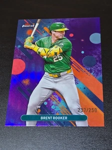 2025 Topps Finest Brent Rooker PURPLE #/250 Oakland Athletics MLB - Picture 1 of 1