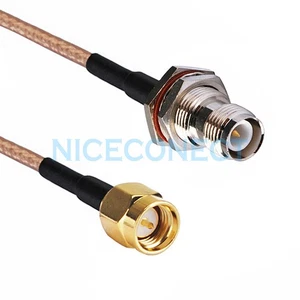 Conector hembra RP-TNC (pin macho) a SMA macho RG316 15 cm cable enrutador inalámbrico - Imagen 1 de 3