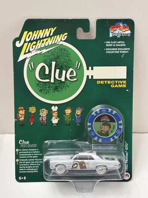 Johnny Lightning HTF CHASE 1965 Pontiac GTO Clue WHITE LIGHTNING Pop Culture NEW - Image 1 of 4