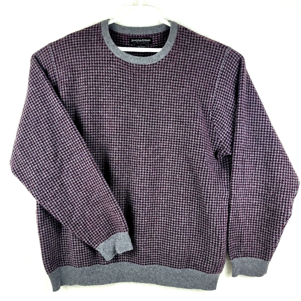 Suéter Joseph & Lyman Colección Limitada 100% Cachemira Hombre Talla L Cuello Redondo Gris Foto 1 de 4