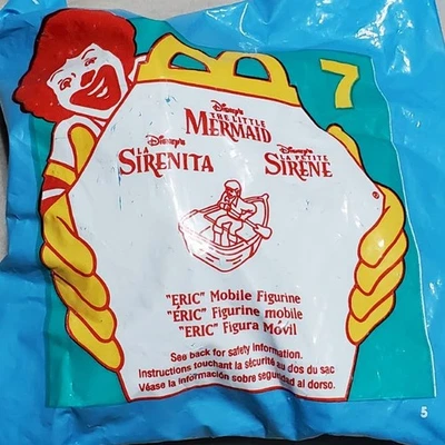 McDonalds The Little Mermaid Prince Eric 7 1996 nuevo en paquete Foto 1 de 2