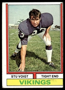 Topps Stu Voigt 1974 radiocontrol Minnesota Vikings #351 - Imagen 1 de 2